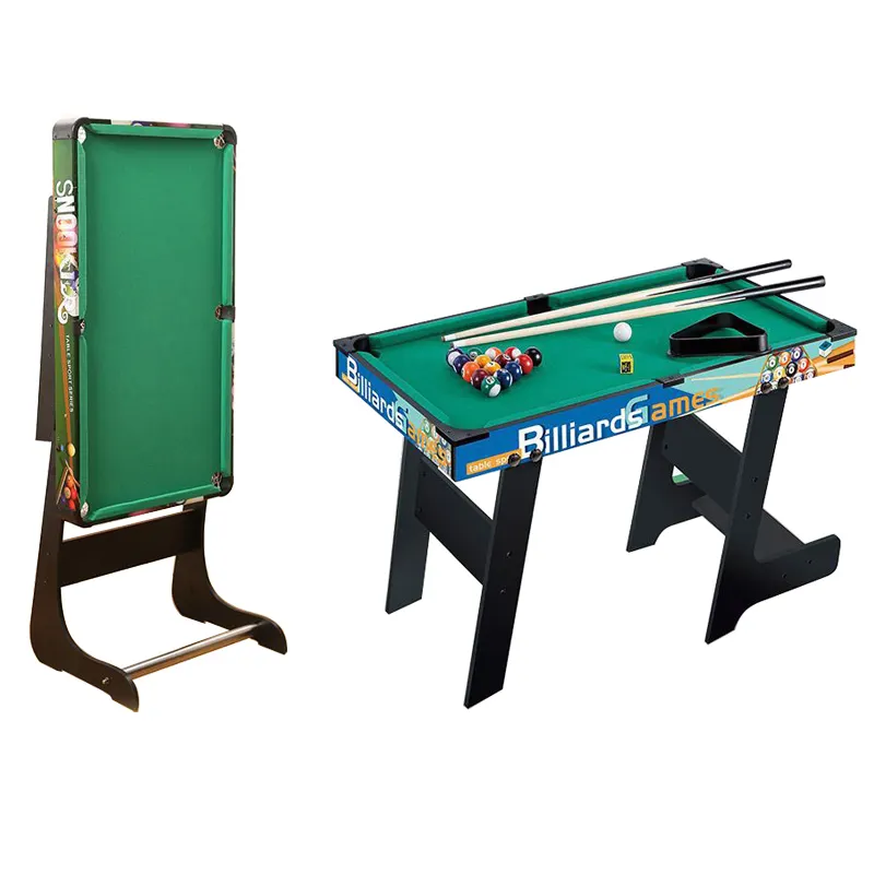 Bilhar Dobrável Mini Jogos de Mesa de Bilhar com 16 Bolas de Piscina 2 Dicas 1 Cremalheira Triangular 2 Giz 1 Escova Mesa