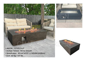 Foyer au gaz rectangle moderne Chauffage de terrasse en <span class=keywords><strong>béton</strong></span> d'extérieur élégant <span class=keywords><strong>Prix</strong></span> direct d'usine Meubles de Offre Spéciale - Product Image 2