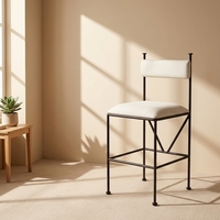 Fauteuil de loisirs Runxi moderne en tissu coloré capitonné avec pieds d'éléphant en plastique PE, rafraîchissant pour appartement, extérieur et salon