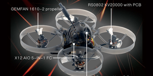 Dron Happymodel Mobula7 75mm 1S Whoop con Cámara Runcam Nano 3, Motor sin Escobillas RS0802, VTX Abierto, ELRS 2.4G, Accesorios Micro FPV - Product Image 6