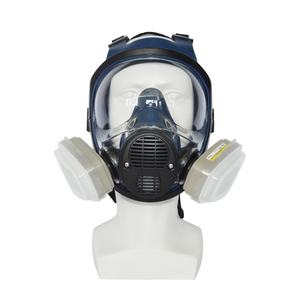 Respirador de Gas de Cara Completa AmpsafeX JG01 con Filtro de Doble Catalizador, Máscara de Seguridad con Visión Amplia para Bomberos y Trabajo Industrial, Reutilizable - Product Image 4