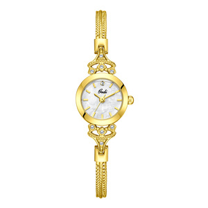 <span class=keywords><strong>Reloj</strong></span> <span class=keywords><strong>de</strong></span> Pulsera <span class=keywords><strong>de</strong></span> Aleación <span class=keywords><strong>de</strong></span> Alta Gama Goldie Niche, <span class=keywords><strong>Reloj</strong></span> <span class=keywords><strong>de</strong></span> Lujo Ligero <span class=keywords><strong>de</strong></span> Alto Valor, Fritillaria, Pequeño y Exquisito para Mujer, Resistente al Agua, con Puntero <span class=keywords><strong>de</strong></span> Cuarzo - Product Image 1
