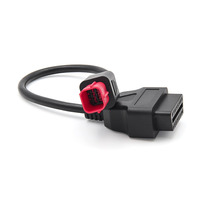 Conector de Diagnóstico para Motocicleta Honda de 6 Pines, Adaptador de Cable OBD2 para Honda OBD 2