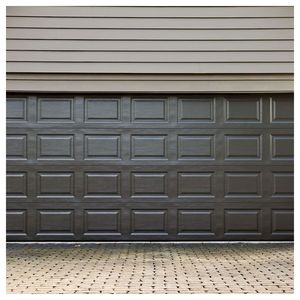 Porte de <span class=keywords><strong>garage</strong></span> sectionnelle automatique isolée en acier noir Prima Modern Flush Panel pour villa contemporaine - Product Image 5