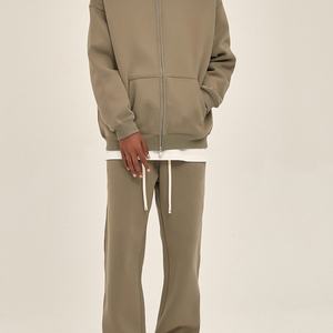 Fabricantes de Sudaderas con Capucha de Algodón Grueso con Cierre, para Ropa Personalizada, Diseño Personalizado, Sudadera Extra Grande de Color Sólido - Product Image 4