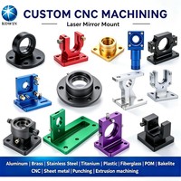 Support en L à angle droit en aluminium anodisé coloré 6061, sur mesure, avec fente pour systèmes optiques de microscopie confocale