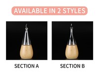 Diffuseur d'huiles essentielles en verre et bois naturel pur, sans parabène, design innovant, garantie pour usage domestique
