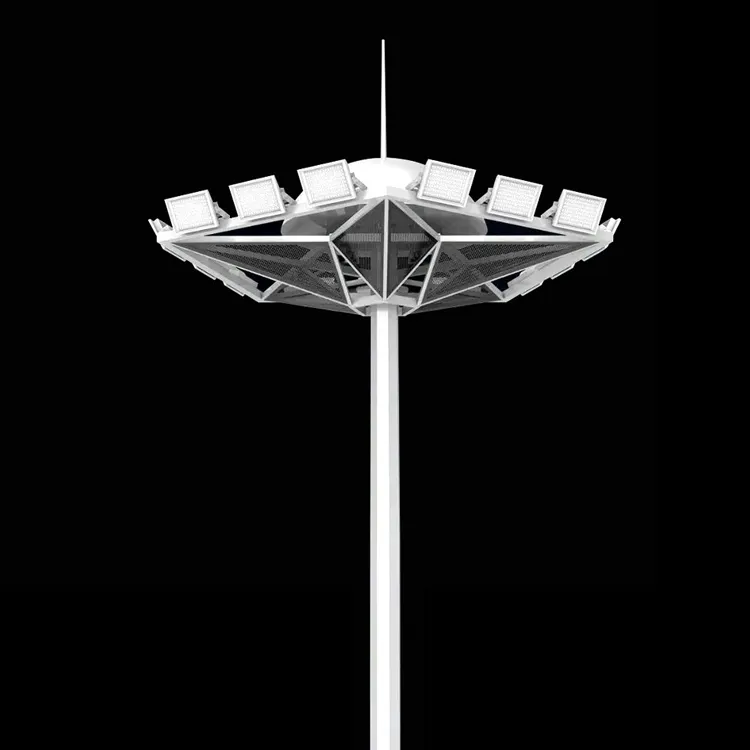 18M 25M 30M Hoge Mast Overstroming Licht Pole Voetbal Led Licht Stadion Verlichting Pole