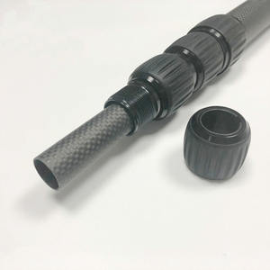 Pólo telescópico personalizado do alumínio da fibra do carbono com curvatura da torção para detectores do <span class=keywords><strong>metal</strong></span> - Product Image 4