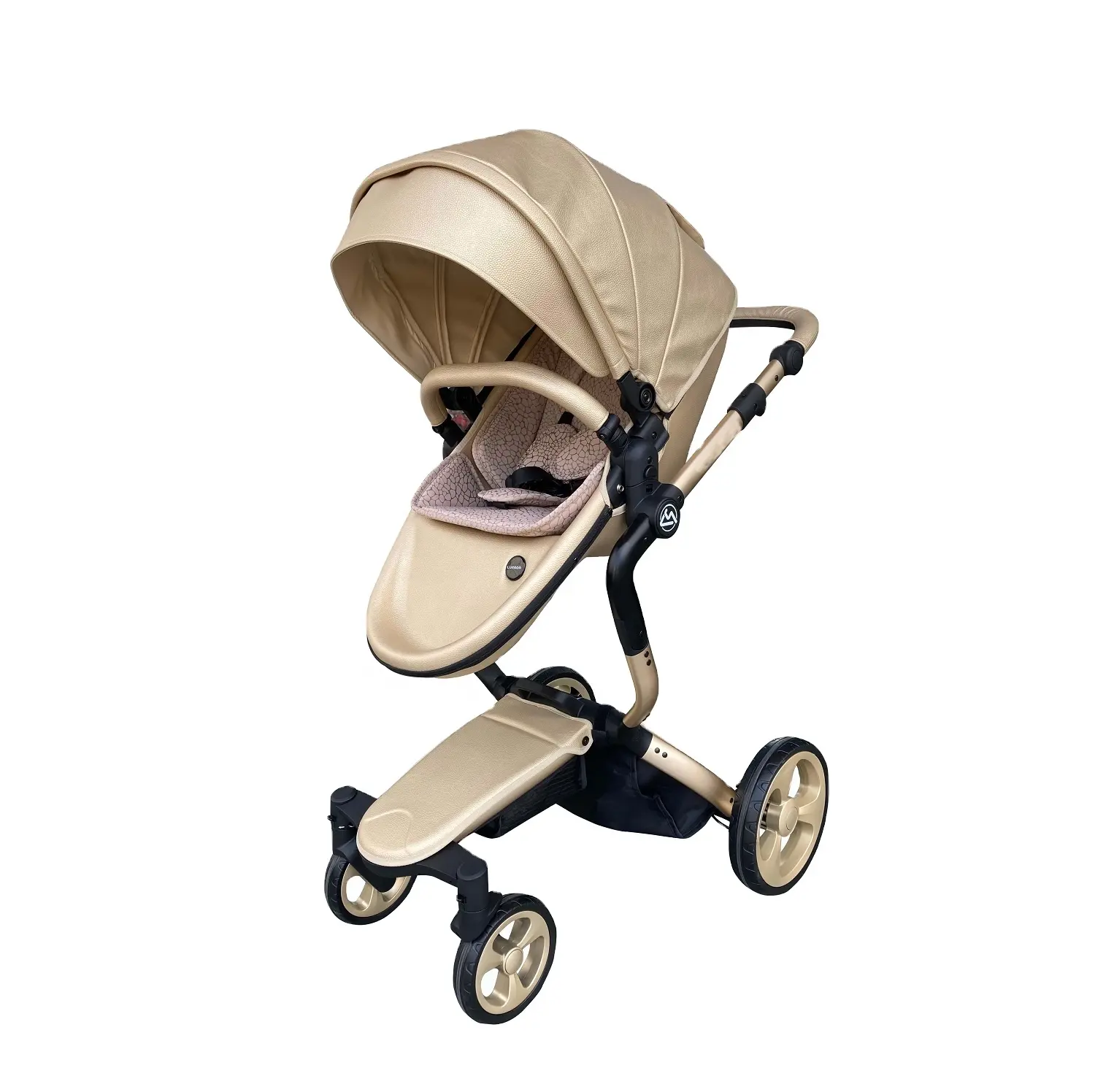 Sıcak anne arabası 3 in 1 lüks bebek arabası alüminyum bebek itme sandalye arabası
