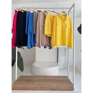 Conjunto de Camisa y Pantalones Cortos de Lino para Mujer, Manga Larga, Casual, Transpirable, para Primavera y Verano - Product Image 4
