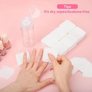 Directo de fábrica 1000 unids/bolsa Toallitas de uñas de algodón Natural puro sin Lintfree Toallitas de superficie de uñas brillo Toallitas secas para salón de uñas - Product Image 5