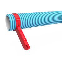 Conduit d'air flexible à soufflet en PE Récupération d'énergie Système de CVC rétractable Accessoires Appareil à linteau en plastique Conduit plat