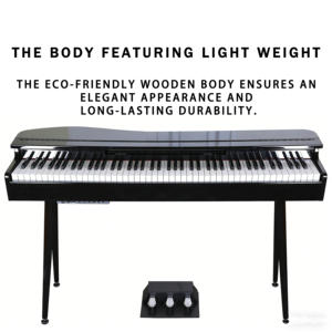 <span class=keywords><strong>Piano</strong></span> numérique électronique professionnel Beisite B-86, 88 touches, bois, pour débutants - Product Image 4