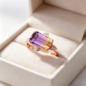 Anello in stile pietra preziosa colorata, gioiello personalizzato di design alla moda per l'uso quotidiano - Product Image 6