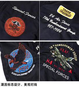 Dovear MA1 Modische Hot Sale Hochwertige Winter bestickte <span class=keywords><strong>Pilot</strong></span> jacke Custom Herren Bomber jacke Nylon Streetwear für den Menschen - Product Image 3