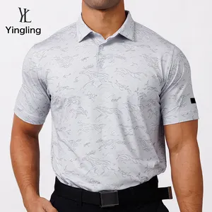 Yingling дизайнерские высококачественные мужские поло с коротким рукавом, отбеленные сублимационные рубашки