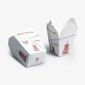 Contenitori in Carta per Asporto Cinese di Grado Alimentare con Manico a Chiusura per Catering e Consegna di Cibo - Product Image 6