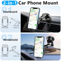 Accessoires de téléphone en gros 360 degrés réglage Stable support de téléphone portable pour voiture évent tableau de bord support de téléphone de voiture
