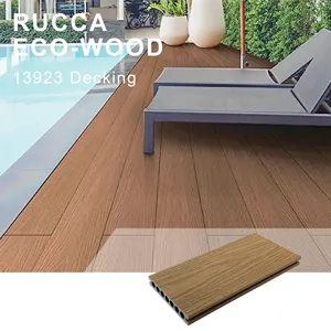 RUCCA Fabricant chinois de haute qualité 139*23mm Plancher en bois Wpc Planchers en bois co-extrudés pour l'extérieur