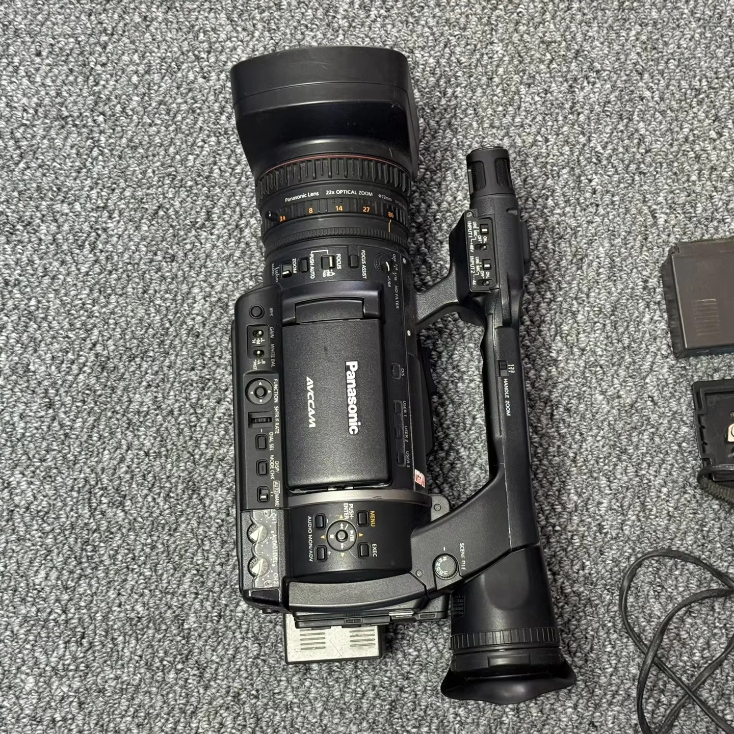 Second Hand Panasonics AC-160AMC 22X Optical Zoom High Definition Professional Camcorder