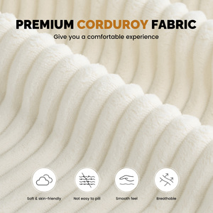Sofá Modular en Forma de L Convertible de Terciopelo Moderno con Función de Masaje, Espuma de Alta Resiliencia, Diseño Acolchado, Bolsillos Laterales, para Sala de Estar - Product Image 2