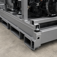 Groupe électrogène diesel étanche 125 kVA pour alimentation de secours d'urgence Baudouin Triphasé 380/400V 50Hz
