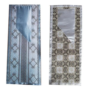 Cuello de encaje con cinta decorativa de Vavory grande bordado con adhesivo trasero para bata de hombre - Product Image 4