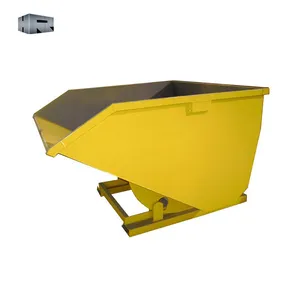 1.5 cubic forklift tipper bin forklift bin tipping skip