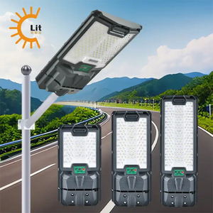 Vente en gros Ip67 étanche jardin extérieur 100w 200w 300w intégré tout en un led semi-intégré <span class=keywords><strong>ville</strong></span> intelligente lampadaire solaire - Product Image 6