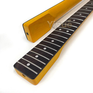 Envío Directo, Mástil de Guitarra Eléctrica Nitro de 21 Trastes, Orificio de Afinación de 8 mm, Radio de 9.5'', Mástil de Arce Canadiense con Diapasón RW - Product Image 1