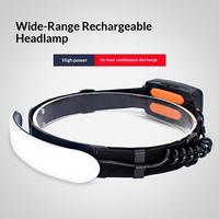 Produit très vendu : 5W haute puissance, étanche IPX6, 90 °   Lampe frontale d'urgence portable à angle réglable pour la pêche de nuit et la randonnée