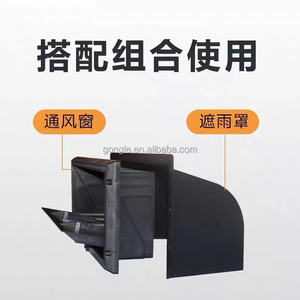 Volaille poulet ferme main vers le haut ventilation fenêtre couverture entrées <span class=keywords><strong>d</strong></span>'<span class=keywords><strong>air</strong></span> en plastique housse de pluie ombre pour entrées de paroi latérales - Product Image 4