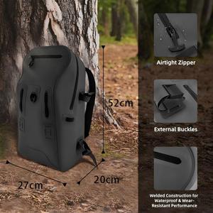 Sac à dos imperméable en PVC pour l'extérieur, 30L, portable, pour la pêche, la randonnée, multifonctionnel pour la plongée, le camping et le cyclisme - Product Image 2
