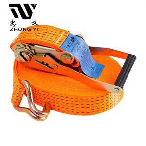 <span class=keywords><strong>Sangle</strong></span> <span class=keywords><strong>à</strong></span> <span class=keywords><strong>cliquet</strong></span> en polyester résistant aux UV avec poignée confortable, robuste pour le maintien des charges sur plateau de camion - Product Image 2