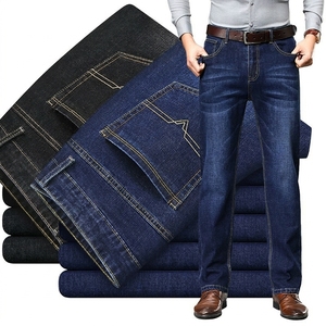Jeans para <span class=keywords><strong>Hombre</strong></span>, Nueva Colección de Importación, Lavado Medio, para Todas las Temporadas, Corte <span class=keywords><strong>Slim</strong></span> <span class=keywords><strong>Fit</strong></span> Recto, Casual - Product Image 3