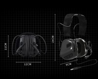 OEM ODM Auriculares Electrónicos de Protección Auditiva para Tiro, NRR 22dB, Modulares, de Liberación Rápida, con Captación de Sonido y Cancelación de Ruido, Tácticos