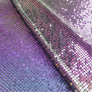 Custom Size Sparkling Mirror Metal <b>Sequin</b> Mesh Fabric Iridescent Aluminum Mesh Cloth For Restaurant Bar Background Decor Screen - Product Image 6