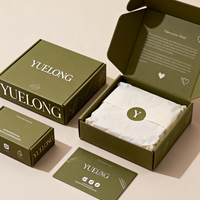 Boîte en carton ondulé biodégradable personnalisée pour emballage de maquillage, bougies, ongles, vêtements, style élégant télescopique, boîte d'expédition
