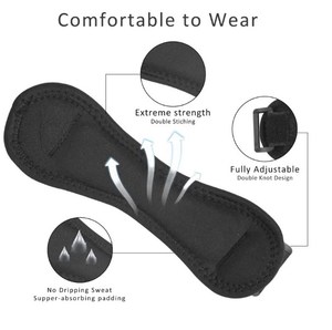 Nhà Máy Giá Nylon Neoprene đầu gối ổn định Brace linh hoạt bánh chè ban nhạc gân dây đeo cho đầu gối Pain Relief y tế bảo vệ - Product Image 3