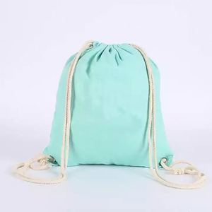 Sac à dos en toile de coton personnalisé avec cordon de serrage, sac en toile de coton avec logo, vente en gros - Product Image 5