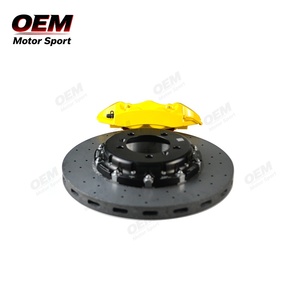 Kit de Mejora de Frenos Grandes de Cerámica de Carbono para Audi Q5/SQ5-8, Pinzas de Pistón de Repuesto OEM, Alto Rendimiento, Amarillo GT6+GT4 - Product Image 1