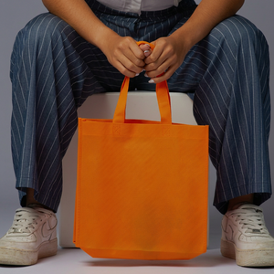 Bolsas de Compra Plegables Grandes y Ecológicas con Logotipo Personalizado, Hechas de RPET Ultrasónico No Tejido - Product Image 1