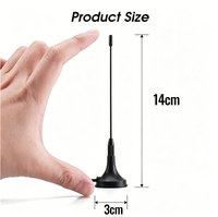 Antenne TV intérieure DVB-T2 ATSC pour chaînes locales gratuites, maison, camping-car, camping, HDTV, antenne magnétique avec câble de 1,5 m
