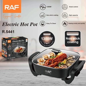 หม้อไฟฟ้า RAF 1350W รุ่น R.5441 ความจุ 7 ลิตร เคลือบสารกันติด ควบคุมด้วยปุ่ม ใช้งานง่าย <span class=keywords><strong>ทำ</strong></span>ความสะอาดง่าย ให้ความร้อนสม่ำเสมอ - Product Image 2