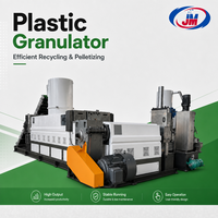 Granulateur à double étage haute efficacité pour films plastiques PE PP, équipé d'un broyeur à arbre unique et d'une machine de découpe à anneau d'eau