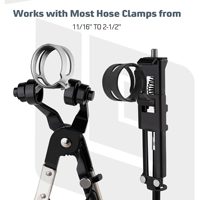 Kit de Herramientas Multifuncionales para Vehículos de Acero de Grado Profesional de 9 Piezas, Alicates de Banda Plana con Mandíbula Giratoria Tipo Clic R de Largo Alcance y Cable Flexible