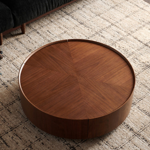 35.4-inch Modern Wood Coffee <b>Table</b>-Durable Eco-Friendly Easy to Clean for Apartment Villa Hotel Use - Product Image 6