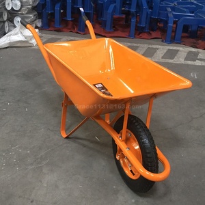Carretilla de construcción de acero motorizada WB2203 de 60L china con rueda sólida Material de hierro de Metal barato para Kenia Filipinas - Product Image 3