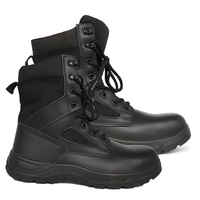 Bottes de sécurité d'entraînement tactique avec protection contre les chocs et les perforations Matériau supérieur en cuir véritable